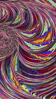 Abstract Fractal Art Drucke: Abstract chaos background - digitally generated image