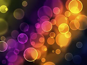 Decorative Abstract Artwork Drucke: Abstract colored bokeh Background