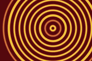 Geometrical Abstract Art Drucke: Abstract colorful geometric circle pattern