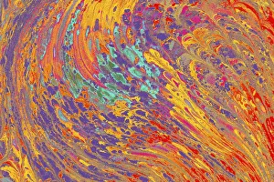 Drucke von Abstrakte kreative Marmor-Muster-Texture. Traditionelle Kunst der Ebru-Marbling Texturiertes Abstraktes Kunstwerk Drucke: Abstrakter kreativer Marmor-Muster-Textur