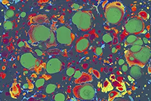Empty Desert Landscape Drucke: Abstract creative marble pattern texture