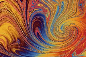 Full Frame Background Image Drucke: Abstract creative marbling pattern for fabric