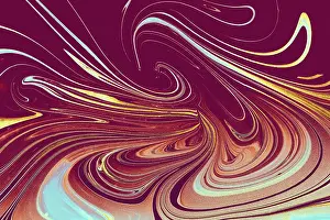 Ebru Marble Effect Design Drucke: Abstract creative marbling pattern for fabric