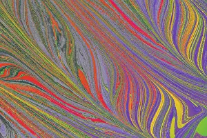Abstract Marbling Pattern Drucke: Abstract creative marbling pattern for fabric