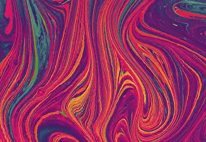 Abstract Marbling Pattern Drucke: Abstract creative marbling pattern for fabric