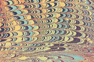 Abstract creative marbling pattern for fabric