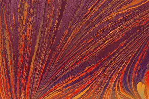 Abstract Marbling Pattern Drucke: Abstract creative marbling pattern for fabric