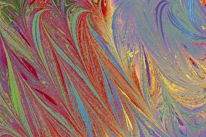 Fabric Background Texture Drucke: Abstract creative marbling pattern for fabric