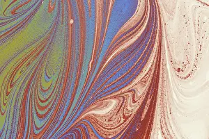 Abstract Marbling Pattern Drucke: Abstract creative marbling pattern for fabric