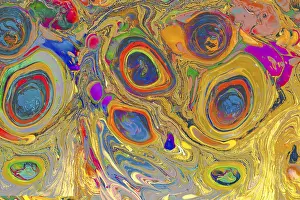 Abstract Marbling Pattern Drucke: Abstract creative marbling pattern templat for fabric