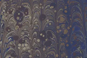 Marbled Background Image Drucke: Abstract creative marbling pattern templat for fabric