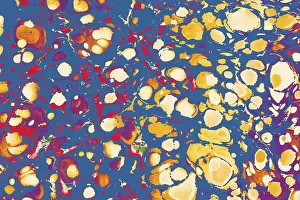 Abstract Artwork Background Drucke: Abstract creative marbling pattern templat for fabric