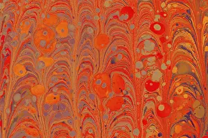 Marbled Background Image Drucke: Abstract creative marbling pattern templat for fabric