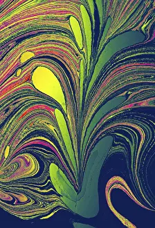 Abstract Marble Texture Drucke: Abstract creative round marble pattern texture