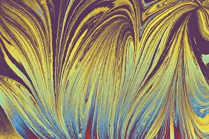 Abstract Marble Texture Drucke: Abstract creative round marble pattern texture