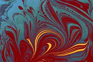 Abstract Art Illustration Drucke: Abstract creative round marble pattern texture
