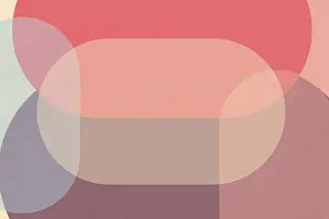 Geometric Illustration Drucke: Abstract design featuring soft