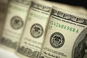 One Hundred Dollar Bill Image Drucke: Abstract of One Hundred Dollar Bills