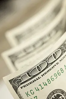 Abstract Dollar Bills Drucke: Abstract of one hundred dollar bills