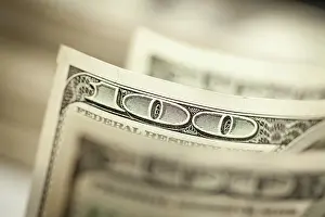 Abstract Dollar Bills Drucke: Abstract of One Hundred Dollar Bills