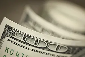 Abstract Dollar Bills Drucke: Abstract of one hundred dollar bills