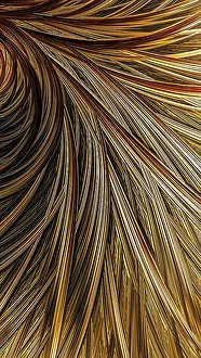Fractal Geometry Images Drucke: Abstract feather background - computer-generated image