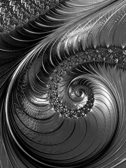 Decorative Digital Art Drucke: Abstract fractal background - computer-generated image