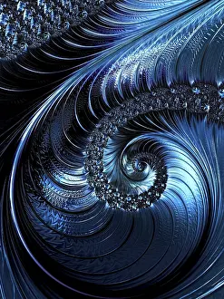 Digital Decoration Ideas Drucke: Abstract fractal background - computer-generated image