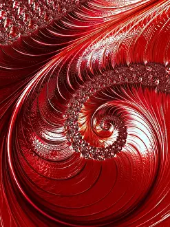 Abstract Computer Graphics Drucke: Abstract fractal background - computer-generated image