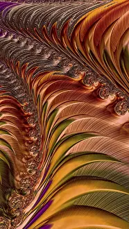 Abstract Fractal Background Drucke: Abstract fractal background - computer-generated image