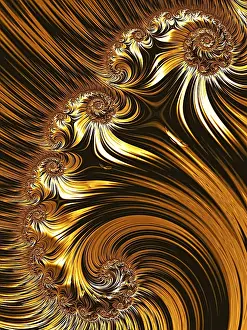 Digital Artwork Drucke: Abstract fractal background - computer-generated image