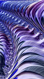 Fractal Computer Graphics Drucke: Abstract fractal background - computer-generated image