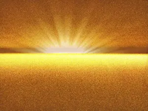 Morning Light Atmosphere Drucke: Abstract fractal background - computer-generated image