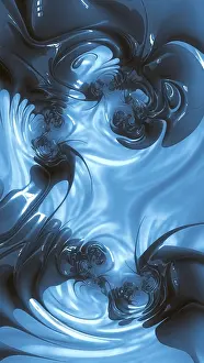 Digital Art Design Drucke: Abstract fractal background - computer-generated image