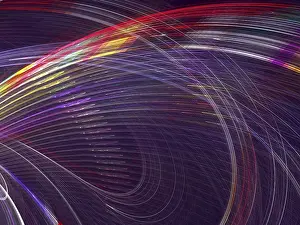 Fractal Design Elements Drucke: Abstract fractal background - computer-generated image