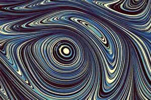Concentric Circle Design Drucke: Abstract geometic background - computer-generated image