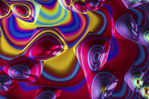 Digitale Kunst Drucke: Abstrakte geometrische Hintergrund - computer-generierte Abbildung.