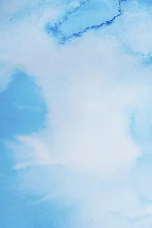 Full Frame Abstract Art Drucke: Abstract gradient blue aquarelle background