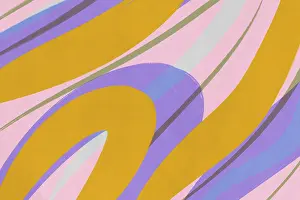 Pastel Colorful Illustration Drucke: An abstract illustration featuring smooth