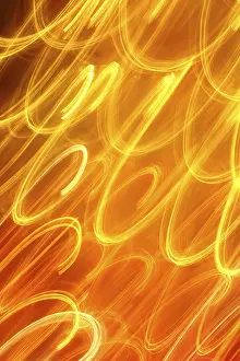 Plain Red Background Image Drucke: Abstract light background red orange night lights pattern