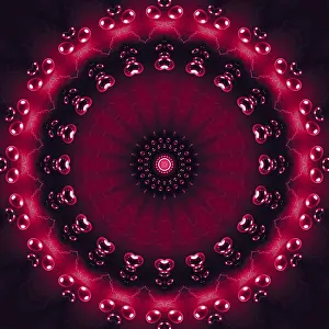 Abstract Radial Pattern Drucke: Abstract magic radial pattern with transparent bubbles