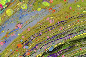 Abstract Marbling Art Drucke: Abstract marbling art patterns as background