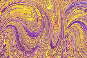 Ornate Decorative Item Image Drucke: Abstract marbling art patterns as background