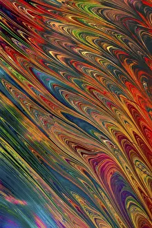 Abstract Marbling Art Drucke: Abstract marbling art patterns as background