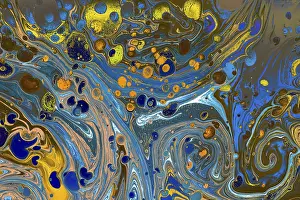 Abstract Marbling Art Drucke: Abstract marbling art patterns as background