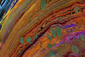 Abstract Marbling Art Drucke: Abstract marbling art patterns as background