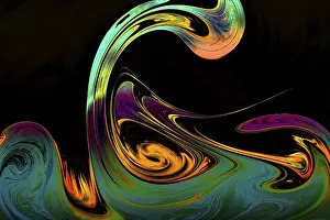 Abstract Marbling Art Drucke: Abstract marbling art patterns as background