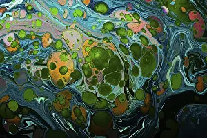 Abstract Marbling Art Drucke: Abstract marbling art patterns as background
