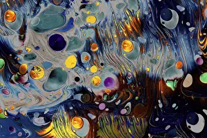 Abstract Marbling Art Drucke: Abstract marbling art patterns as background