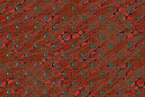 Abstract Heart Pattern Drucke: Abstract marbling heart pattern for fabric